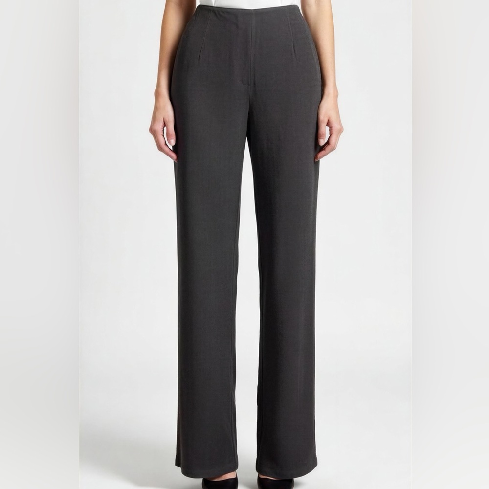 Claridge + King Silk Twill charcoal gray pants - S‎